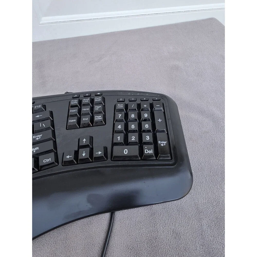 Adesso - AKB-150EB - 3-Color Illuminated USB Ergonomic Keyboard